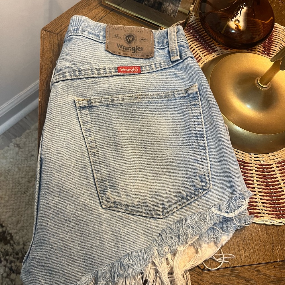 Wrangler Light Blue Denim Shorts